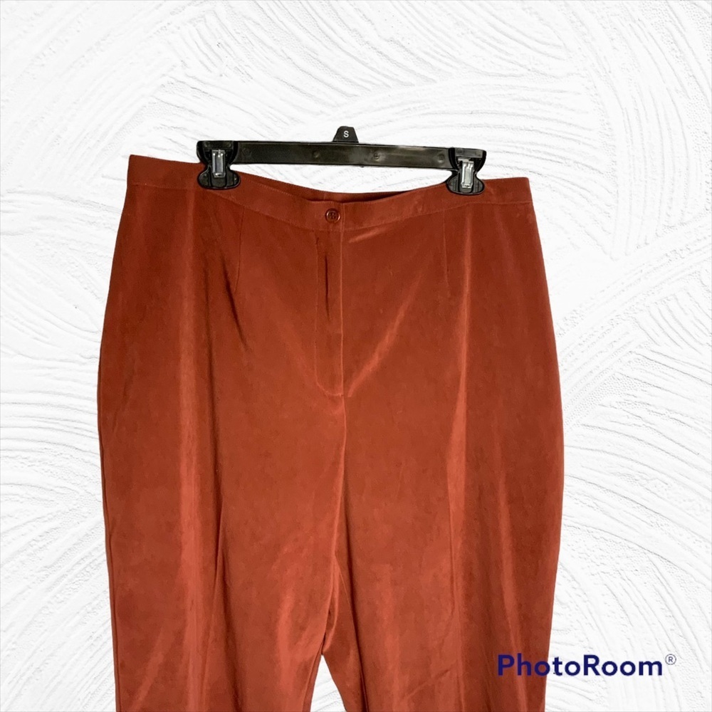 Notations Vintage Rust Patchwork Pant Suit Wm L/X… - image 3